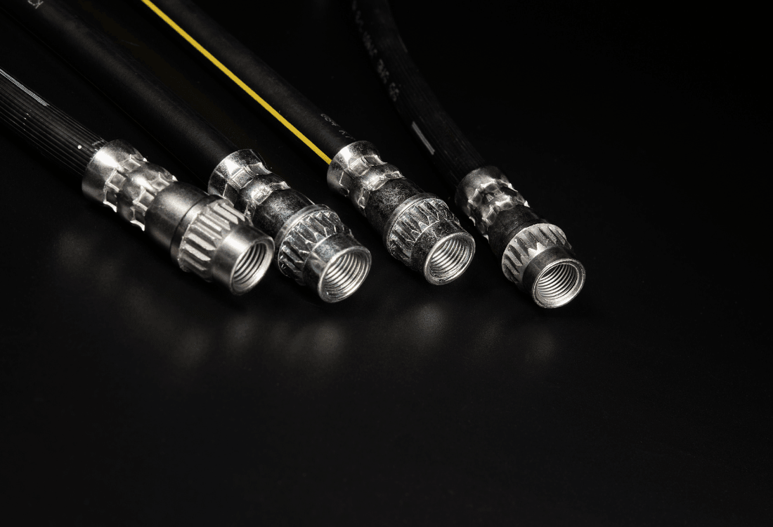 Well maintained hydraulic hoses to ensure hey have been the longest lifespan.