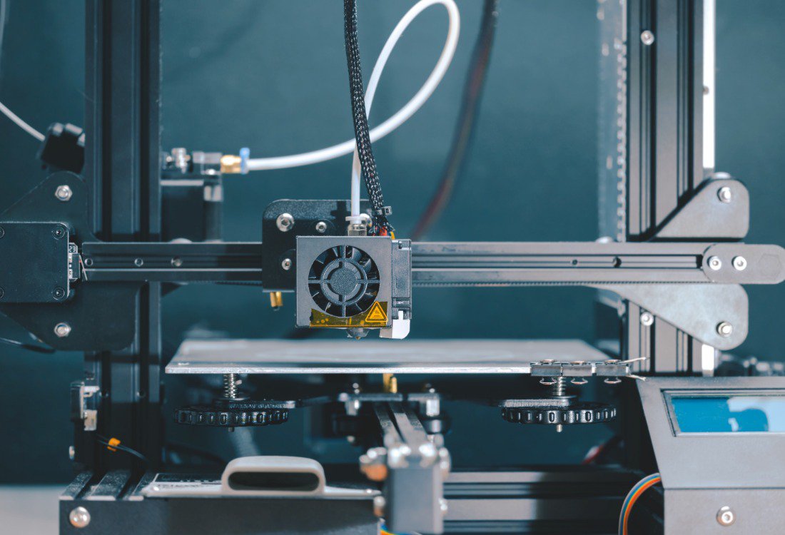 Advanced hydraulic components that are being 3D printed.