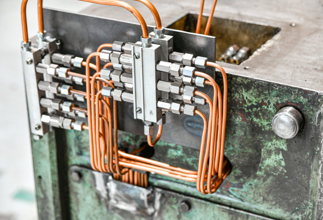A hydraulic system that has been troubleshooted using preventative methods and techniques.